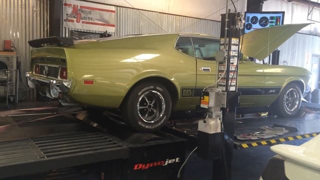 1973 Mustang Mach1 351 4V Dyno Pull смотреть онлайн