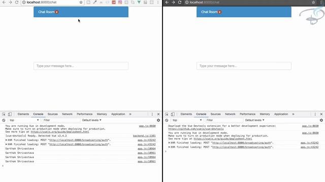 Real Time Chat With Laravel Broadcast, Pusher and Vuejs | User Leave or Joined the Room #9 смотреть онлайн