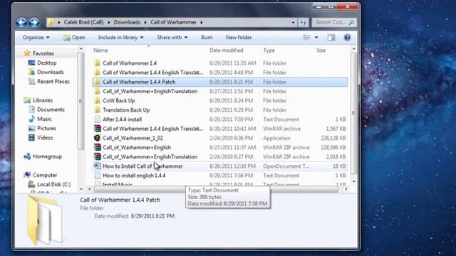 How to install Call of Warhammer Mod 1.4/1.4.4 смотреть онлайн