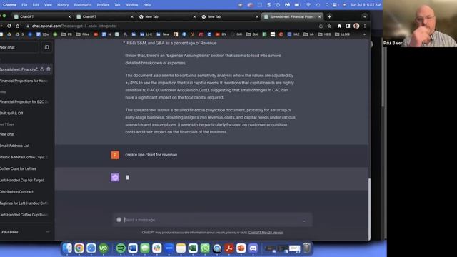 Basic demo of ChatGPT Code Interpret