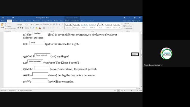 24 present perfect simple past 28072020 i017 смотреть онлайн