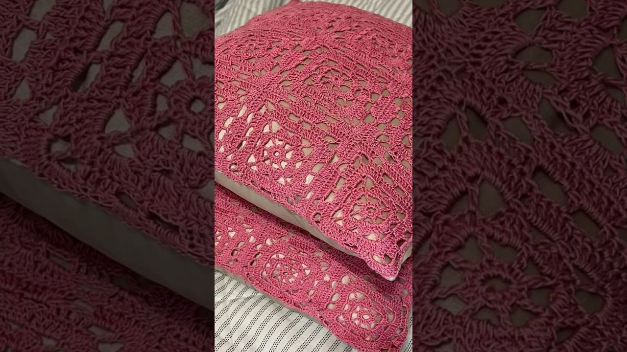 Вязаные наволочки #crochet смотреть онлайн