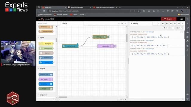 Experts Flows - Microphone em Dashboards no Node-RED смотреть онлайн