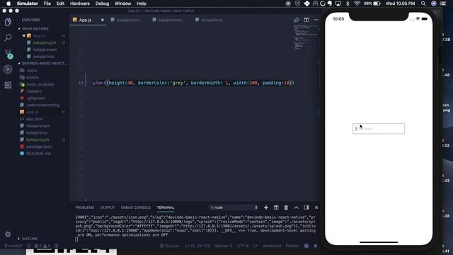 React Native Basic TextInput смотреть онлайн