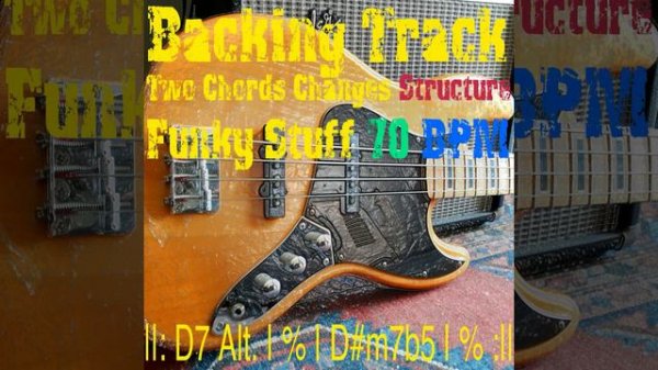 Backing Track Two Chords Changes Structure D7 Alt. D#m7b5