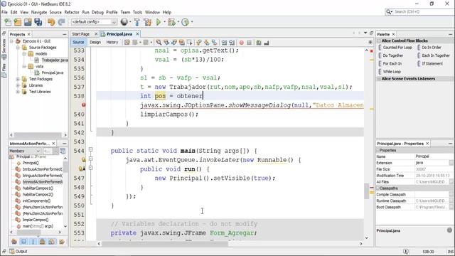 GUI con ArrayList - 07 - Botón Modificar Datos смотреть онлайн