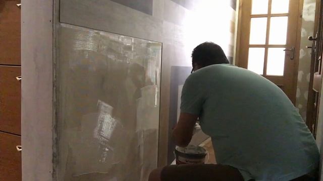 ПВХ плитка Tarkett Art Vinyl - укладка на стену / PVC Tiles Art Vinyl - laying on the wall смотреть онлайн