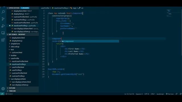 Retrieve user profile information using React смотреть онлайн