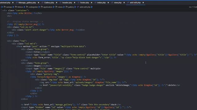 Multiple Image Upload with View, Edit and Delete in CodeIgniter смотреть онлайн