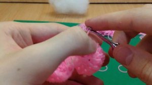 3d Сердце лумигуруми из резинок на крючке