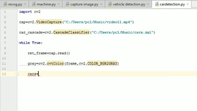 Live car detection using opencv and harcascades in hindi |Python Machine Learning смотреть онлайн