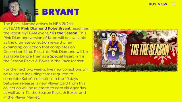 PINK DIAMOND KOBE BRYANT COMING FOR CHRISTMAS IN NBA 2K24 MyTEAM!! смотреть онлайн