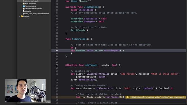 iOS Core Data QuickStart Tutorial 2020 смотреть онлайн