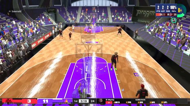 COMP PRO AM PLAYOFFS VS A FORMER 2K LEAGUE POINT GUARD - NBA 2K24 смотреть онлайн