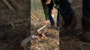 Стейк на костре.