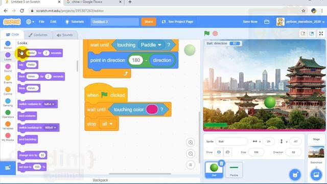 #Scratch 3 Test Lesson 3.9 Сообщение о времени игры
