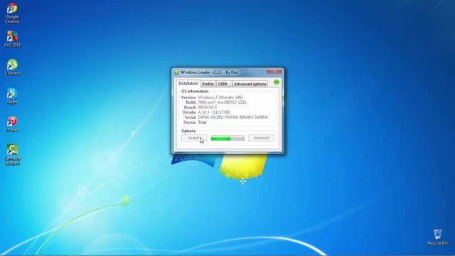 Windows 7 Activator : Loader 2.2.2 by DAZ. смотреть онлайн