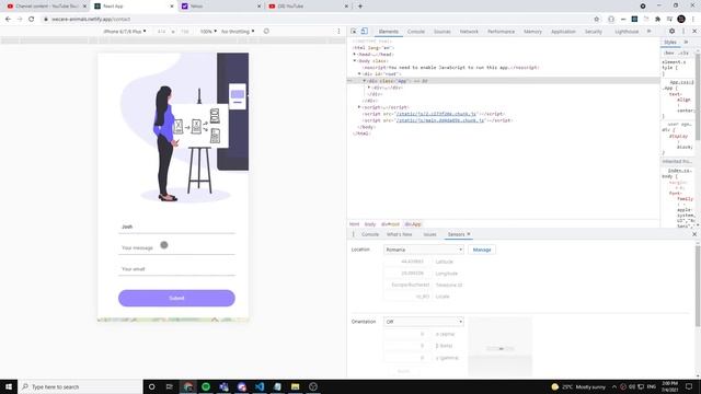 DEMO ReactJS - Leaflet and EmailJS Website смотреть онлайн