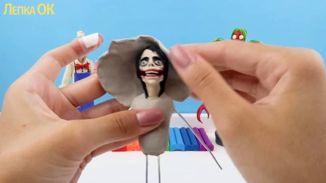 Джефф Киллер из пластилина по мотивам игры-страшилки «Jeff The Killer» | Лепим фигурки с Лепка ОК
