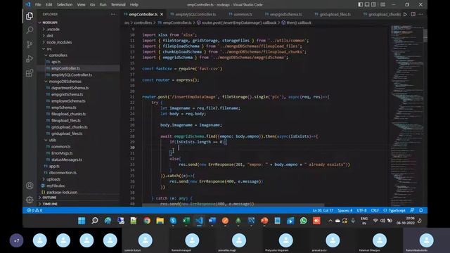 Part 95 Save employee data in MongoDB collection and image in MongoDB in Node JS смотреть онлайн