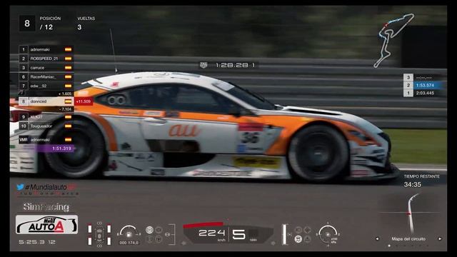 #GTSport - Carrera 3 #autoGPT4 - 31/05/2018 смотреть онлайн
