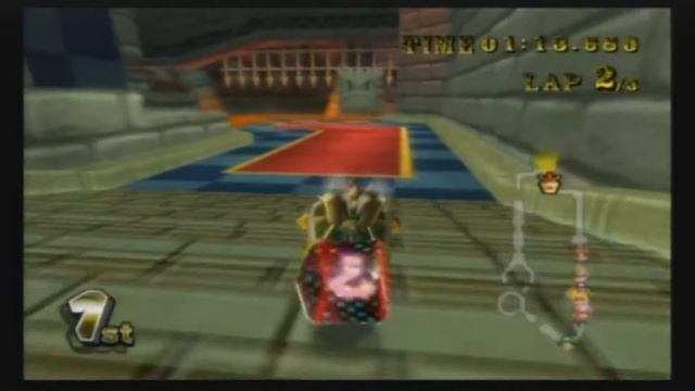 [MKWii] Bowser's Castle Course (Texture Hack) смотреть онлайн