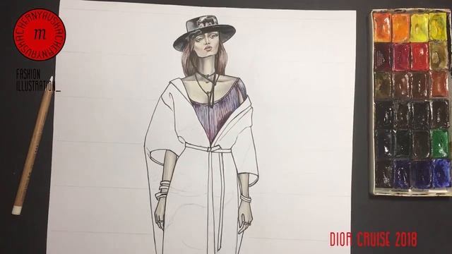 FASHION ILLUSTRATION SPEED DRAWING | Рисуем фэшн-иллюстрацию смотреть онлайн