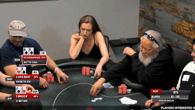 No-Limit Hold'em Poker Cash Game - Rob Gardner (Part 2)  | TCH Live Dallas