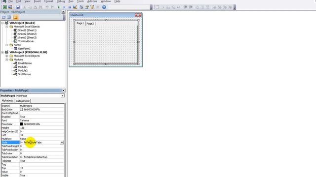 Change MultiPage Tabs to Left, Right, Top or Bottom - Easy! Excel VBA смотреть онлайн