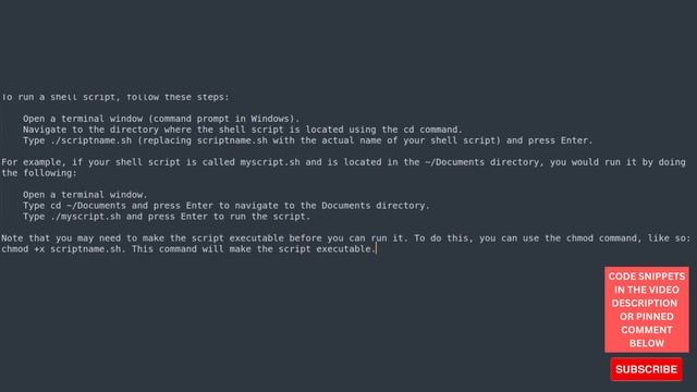 How to create and run a shell script смотреть онлайн