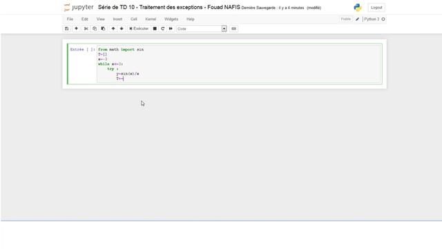 Exercice 01 Traitement des exceptions en Python смотреть онлайн