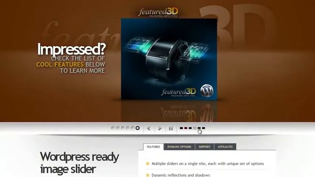 F3D Slider jQuery / Wordpress Plugin - Demo смотреть онлайн