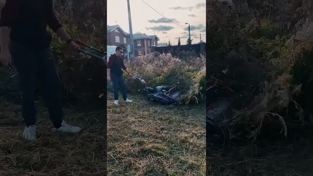 Надоело собирать траву ходить убирать граблями купите мульчер!#обзор #мульчер #косилка #гарденсток смотреть онлайн