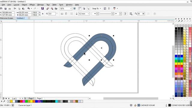 Overlapping Gradient Logo using Coreldraw смотреть онлайн