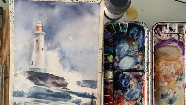 Акварельный мастер-класс. Маяк часть 2 смотреть онлайн