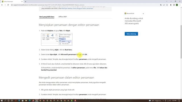 Tutorial Install Microsoft Equation 3.0 di Word 2019 #1 смотреть онлайн