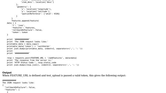 GIS: "Invalid JSON primitive: geometry" when adding features смотреть онлайн