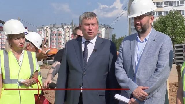 Строительство школы в микрорайоне Радужный идет по графику смотреть онлайн