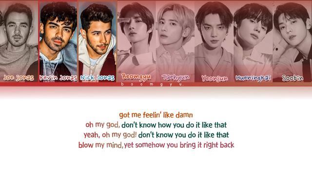 TOMORROW X TOGETHER, Jonas Brothers - ‘Do It Like That’ Lyrics (Color Coded Lyrics) (Preview ver.) смотреть онлайн