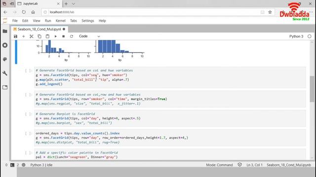 How to work with Facetgrid in seaborn | Seaborn video tutorial смотреть онлайн