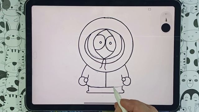 Рисуем Кеенни — персонажа мультсериала «Южный Парк»(South Park). смотреть онлайн