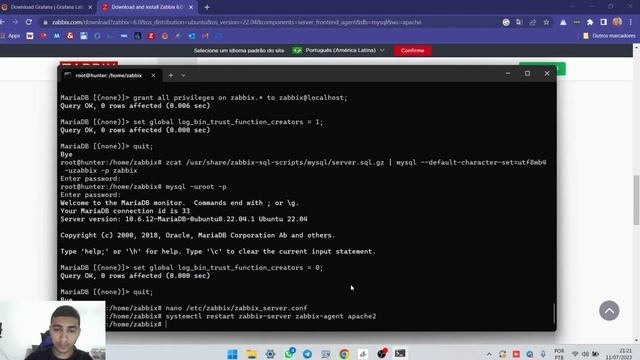 COMO INSTALAR UBUNTU WSL E INSTALA ZABBIX E GRAFANA NO WSL E EFETUAR A INSTALAÇÃO ENTRE OS DOIS !! смотреть онлайн