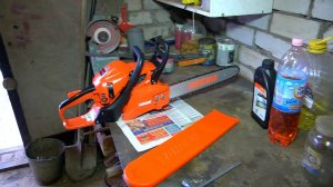 Бензопила ECHO CS-353ES. Подготовка к работе.