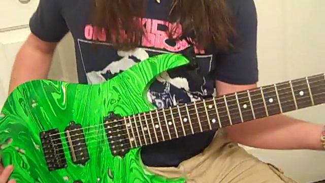 Replicant play-through with Ben. Green swirl Ibanez 7! Dimarzio D Sonic and Air Norton! NKOTB! смотреть онлайн