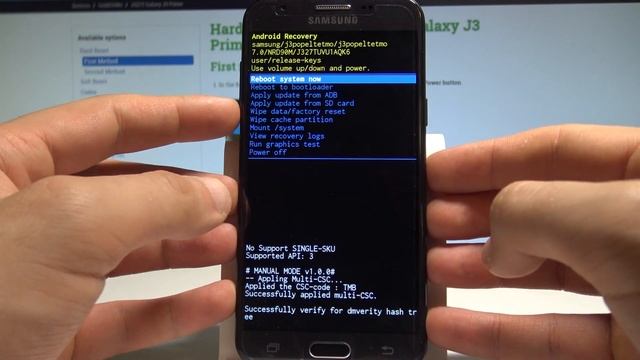 How to Boot Recovery Mode on SAMSUNG Galaxy J3 Prime - Exit Recovery |HardReset.Info смотреть онлайн