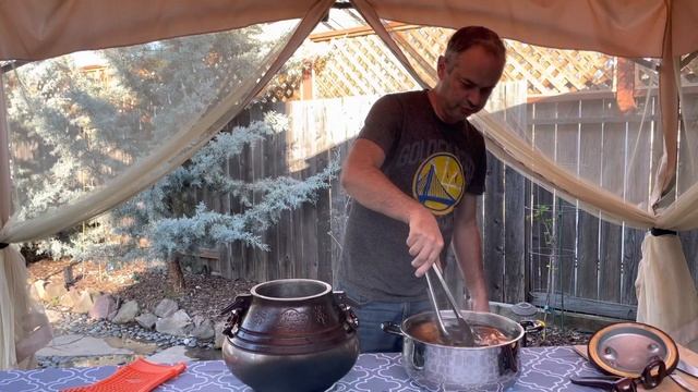 Язык в афганском казане и гриле