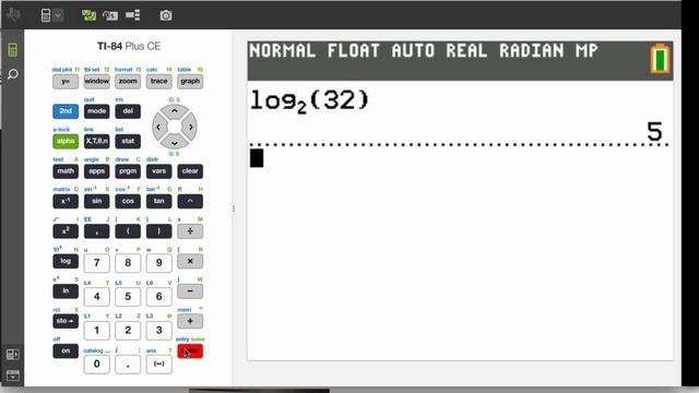 Any base logs on the TI-84 CE смотреть онлайн