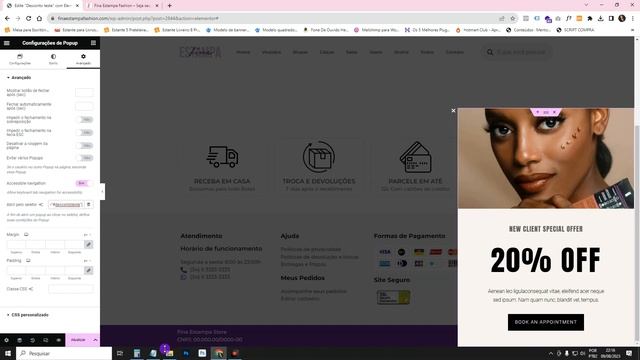 Como ACIONAR POPUP em LINK/MENU com Elementor Pro [Chamar Pop-up Elementor fácil] смотреть онлайн
