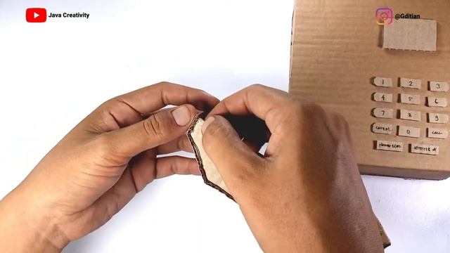 How To Make Telephone From Cardboard | Crafts Homemade