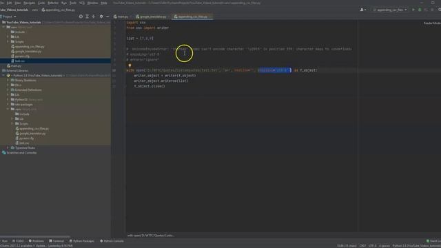 Fixing unicodeEncodeError when adding data to a file смотреть онлайн